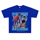 Film Star T Shirt Loose Heavy Retro Street American T-shirt Men and Women