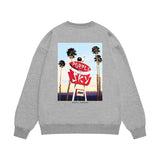 Purple Brand Sweatshirt Loose Crew Neck Sweater