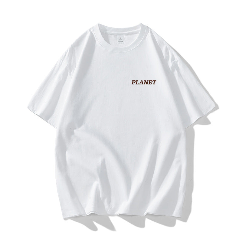 Nasa T Shirt Short Sleeve T-Shirt Summer Loose Couple Half Sleeve Top