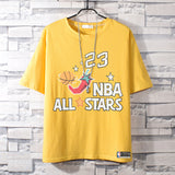 Basketball Sports T Shirt Nba23 Basketball Clothes Short Sleeve T-Shirt Men'S Loose Student Casual