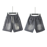 Men Shorts Wash Black Old Casual Shorts Hot Pants