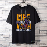 Basketball Sports T Shirt Kobe Short-Sleeved T-Shirt Men'S Cotton Student Korean Style Able Leisure Sports