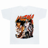 Basket Ball Star T Shirt Washed Worn-out Kelkuzma Short-Sleeved Printed T-shirt Vintage Pure Cotton