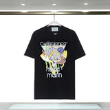Casablanca T Shirts Ocean Fish Crew Neck Loose Tee