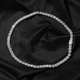 Chains Copper Zircon Hip Hop Necklace 7mm Rock Sugar Chain Spectrum St. Valentine's