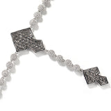 Chains Hip Hop Cross Necklace Copper Set Zircon Necklace St. Valentine's Spectrum