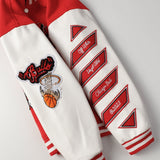Off White Jacket Spring and Autumn OW Joint Team Pattern Baseball Jacket Jacket