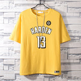 Basketball Sports T Shirt Summer Round Neck All-Matching Loose Short Sleeve T-Shirt Men