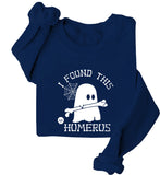I Found This Humerus Ghost Halloween Sweatshirt Humerus