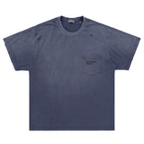 ERD T Shirts Retro Gradient Dyeing Short Sleeve T-shirt