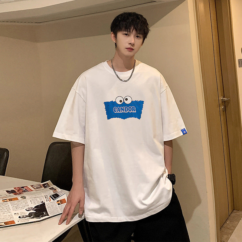 Nasa T Shirt Short-Sleeved T-Shirt Men'S Summer Clothes Loose Teen