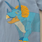 Boy T Shirt Children's Short-Sleeved T-shirt Summer Knitted Cotton Boys T-shirt Cartoon Print Fashion