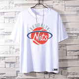 Basketball Sports T Shirt Summer Round Neck All-Matching Loose Short Sleeve T-Shirt Men
