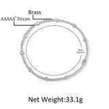Chains 5A Zircon Flower Tennis Chain Tide Cool St. Valentine's Spectrum