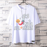 Basketball Sports T Shirt Nba23 Basketball Clothes Short Sleeve T-Shirt Men'S Loose Student Casual