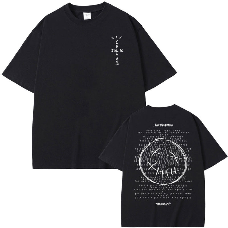 Limited Cactus Jack Tshirt Male Pure Cotton Tees Men Women