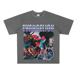 Film Star T Shirt European and American Classic Movie Attack Shell Mobile Team Short Sleeve Loose Retro Printed T-shirt