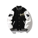 Aape Jacket Fall Winter Men Baseball Cotton-Padded Jacket Jacket Coat