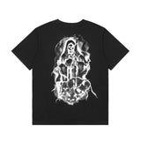 REVENGE Sickle Skull Portrait Letter Print