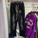 Mens trendy Hoodie & Pants Wash Water Make Old Sweater