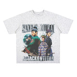 Film Star T Shirt Movie All-around Ambush Loose Retro Street Cotton Personality round Neck T-shirt Men and Women