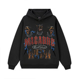 Vintage Hoodie Hellhound American Hooded Fall/Winter Crew Neck Sweater