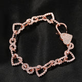 Chains Love Necklace 5A Zircon Clavicle Chain Temperament Spectrum Royalty