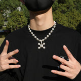 Chains Metal Wind Diamond Necklace Gold Plated Hip Hop St. Valentine's Spectrum