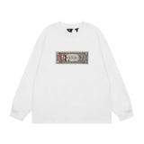 Vlone Sweatshirts Fall/Winter Dollar Big V Letter Crew Neck