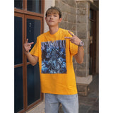 Film Star T Shirt Trendy Cotton Short Sleeve Loose round Neck Retro T-shirt for Men and Women
