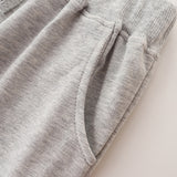 Boy Pants Autumn Children Sports Pants Boys Flower Gray Sweater Pants Casual