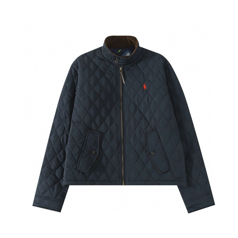 Ralph Lauren Coat RL Ralph Lauren, rhombus plaid stand-up neck cotton jacket jacket