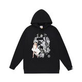 Bathing Ape Hoodie Autumn/Winter Letter Print Loose Hoodie Pullover Ape Sweater