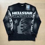 HS long-sleeve T-shirt old washing water loose casual T-shirt
