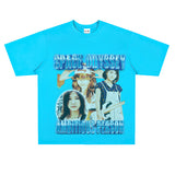 Film Star T Shirt Loose Heavy Retro Street T-shirt Men and Women