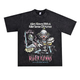 Basket Ball Star T Shirt Cotton Short Sleeve Loose American Retro T-shirt for Men and Women