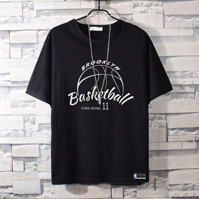 Basketball Sports T Shirt Nba Basketable Nets Team Owen 11 Sports Pure Cotton T-Shirt Male Summer Round Neck All-Matching Student
