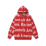 Denim Tears Hoodie Alphabet Cardigan Hooded Sweater