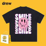 Drew T Shirts Drew Short Sleeve Letter Smiley Face Short