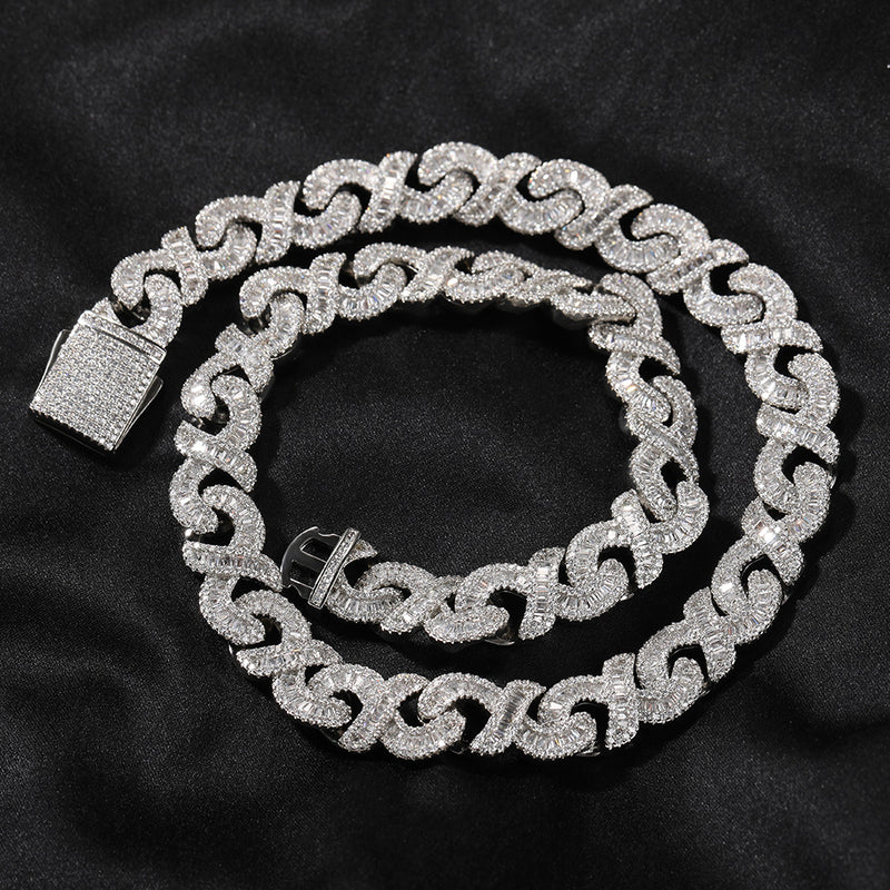 Chains Zircon Necklace Cuban Chain