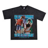 Film Star T Shirt Loose Heavy Retro Street American T-shirt Men and Women