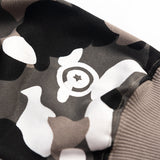 Bathing Ape Hoodie Shark Luminous Camouflage Jacket Men's Autumn and Winter Cardigan Zipper Embroidered Hooded Sweater