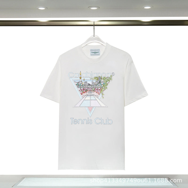 Casablanca T Shirts Unisex Fashion Loose Tee