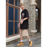 Film Star T Shirt Trendy Cotton Short Sleeve Loose round Neck Retro T-shirt for Men