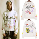 Hellstar Hoodie Logo Print Hoodie Fashion