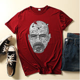Heisenberg T Shirt American TV Series Deadly Poison Master Loose Crew Neck T-shirt Top