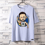 Basketball Sports T Shirt Summer Warrior Curry 3 Basketball Sports Breathable Short Sleeve T-Shirt Male Student