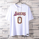 Basketball Sports T Shirt Summer Short-Sleeved T-Shirt Men'S And Women'S Nba Lakers Weishao Leisure Sports