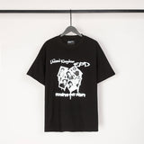 ERD T Shirts Short Sleeve Logo Cartoon Print Loose