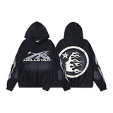 Hellstar JacketsHellstar Hoodie & Pants Wash Old Vintage Men's and Women's Loose Casual Sweater Sweatpants